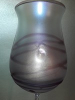 Freiherr von Poschinger iridescent glass goblet 30 cm high