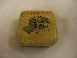 Continental írógépszalag pléh doboz