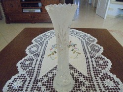 Kecses ólomkristály váza egyszál virághoz