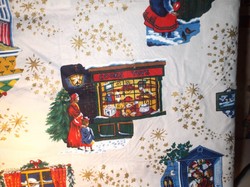 3 db - karácsonyi - nagy - exkluzív minőség - svéd vitrázs függöny - 2 db 270 x 35 cm - 1 db 270 x 2