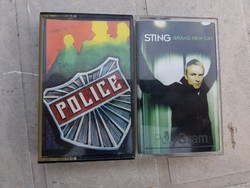 Sting és Police, két kazetta, gyári
