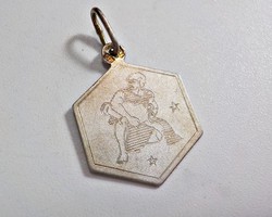 Vízöntő ezüstmedál 925-ös