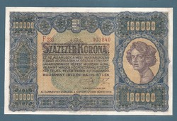 100000 Korona 1923 Orell Füssli Zürich