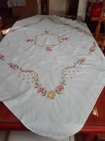 To Anita! Hand embroidered tablecloth 134 x 124 cm