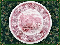 Ritka Villeroy & Boch Burgenland pink fajansz tortatál