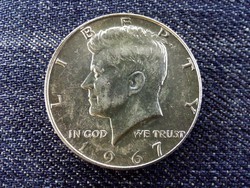 USA Kennedy fél dollár .400 ezüst 1/2 Dollár 1967 / id 14025/