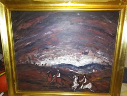 Rudnay Gyula lovasok festmény