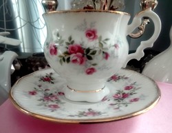 Rózsás angol Elisabethan teás csésze