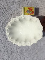 Régi MZ fehér - hófehér kínáló porcelán tál - asztalközép 