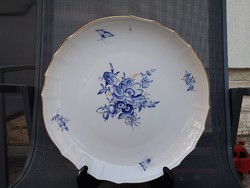 Meissen porcelán tál, kínáló kardos Meissen kék festéssel! 