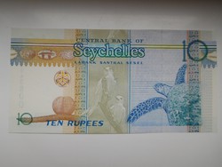 Seychelle szigetek 10 rupees 1998 UNC  Ritka!