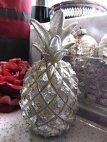Dekorációs ezüst ananász 