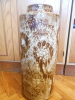 Zsolnay pirogránit napraforgós padlóváza 56 cm