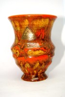 Gorka Géza váza - eredeti Nógrádverőce címkével