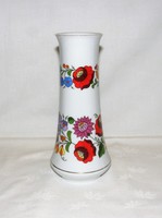 Kalocsai  kézzel festett porcelán váza 20 cm