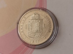 1877 ezüst 1 forint,szép darab kapszulában,így RITKA!