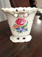 Herendi porcelán kis váza, vitrinállapotú 12 cm magas
