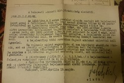 Zsidók közszolgálatának,ügyvédi müködésének megszüntetése,Bp.-i központi járásbiróság elnökétől 1944