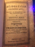 Árva Bethlen Kata misekönyve! 1848-as kiadás!!!