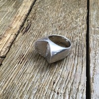 Régi angol Modernista ezüst gyűrű