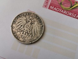 1914 Bajor 3 márka 16,7 gramm 0,900