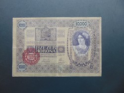 10000 korona 1918 Magyarország Felülbélyegzés !  02
