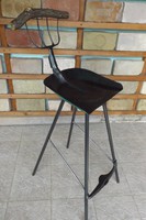 MKovács-Manó alkotás Retro Lapát szék Loft ipari industrial vas bútor lapát bárszék vintage