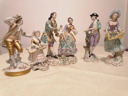 Sitzendorfi porcelán figurák