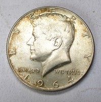 Kennedy fél dollár 1964 