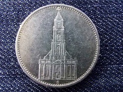 Németország Templomos ezüst 5 birodalmi márka 1934 G / id 13672/