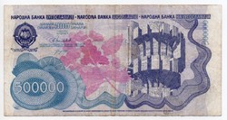 Jugoszlávia 500 000 jugoszláv Dínár, 1989