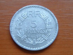 FRANCIA 5 FRANCS FRANK 1945 OPEN 9 ALU. #
