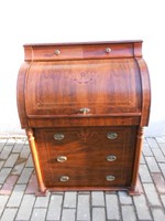Antique writing cabinet, desk. With hidden drawers, pull-out desk.