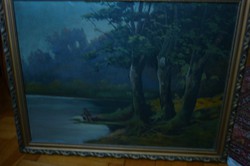 Va/ism signed oil/canvas painting