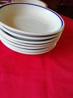 Zsolnay porcelán menzás, főzelékes, kocsonyás tányér 