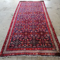 Kézi csomózású Iráni Hamadan  szőnyeg.310x130cm