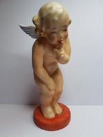 Antik Pirkenhammer puttó angyal angyalka porcelán figura 