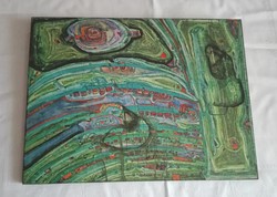 Hundertwasser nyomat 22,5 x 29,5 cm