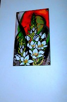 Fire enamel picture framed- sabercsva eve