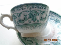 1909 Nagyon ritka Villeroy&Boch Jugendstil Wallerfangen Helgoland mintás teás csésze alátéttel