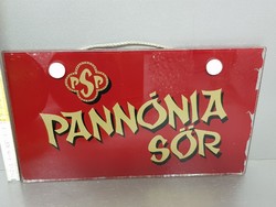 "Pannónia Sör" matricás üveg reklámfelirat (944)