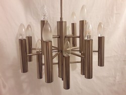  Mid Century Design Gaetano Sciolari stílusában Szputnyik 16 izzós mennyezeti lámpa csillár  