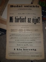 1895-ös színház plakát, A3-as környékén