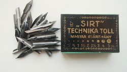 "Schuler SIRT Technika Toll"  régi tollhegydoboz eredeti tollszemekkel  