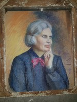 Csoma Ilona pasztell festménye kartonon, 45x54 cm, hibátlan