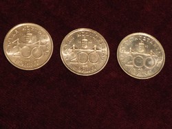 Ezüst 200 forint 1992 együtt 3 darab (2)