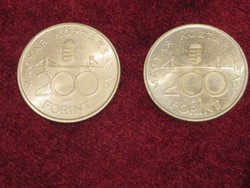 Ezüst 200 forint 1993 együtt 2 darab (4)