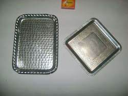 Retro alumínium tálca - két darab