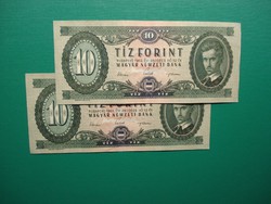 2*10 forint 1962 extraszép, sorszámkövető!