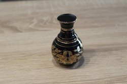 Fekete aranyozott tölthető porcelán parfüm pumpa  Made in Greece